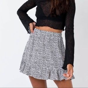 Princess Polly Black and White Skirt
